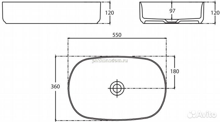 Раковина Allen Brau Fantasy 55 4.11022.21 белый матовый