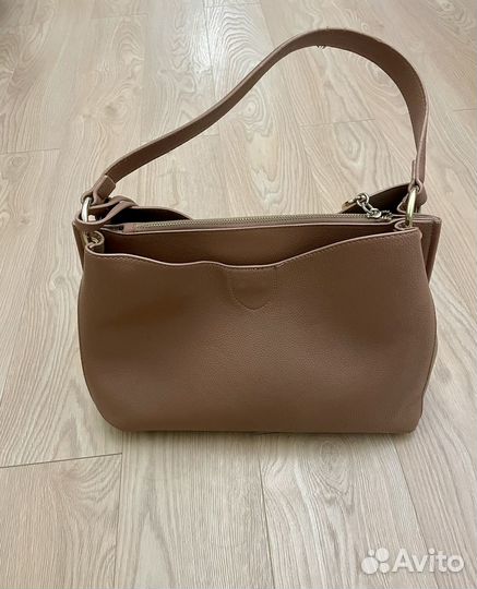 Сумка натуральная кожа коричневая