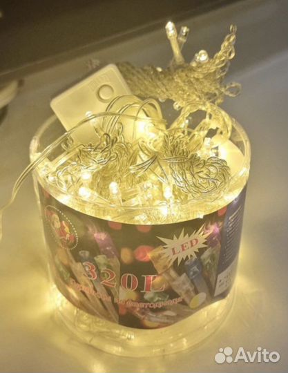 Гирлянда штора 3х2