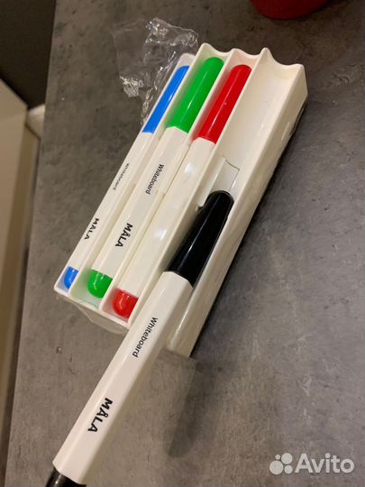 IKEA маркеры для доски, подставка, ластик