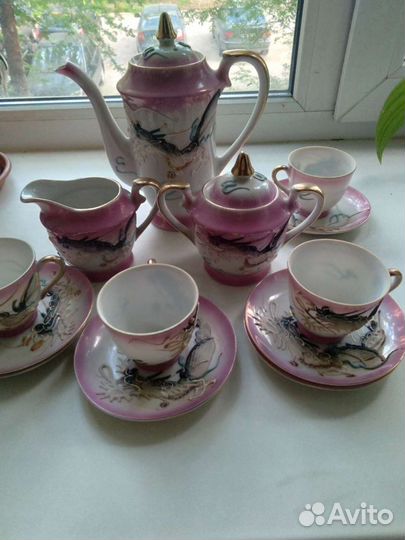 Кофейный сервиз на 4 персоны.винтаж.