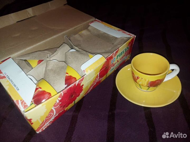 Набор кофейный (6 чашек+6 блюдец)