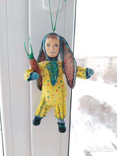 Ватные елочные игрушки 