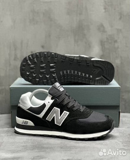 Кроссовки New Balance 574 white black