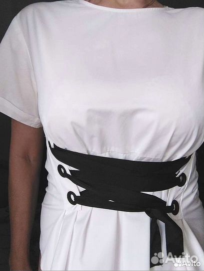 Zara хлопок блузка 46