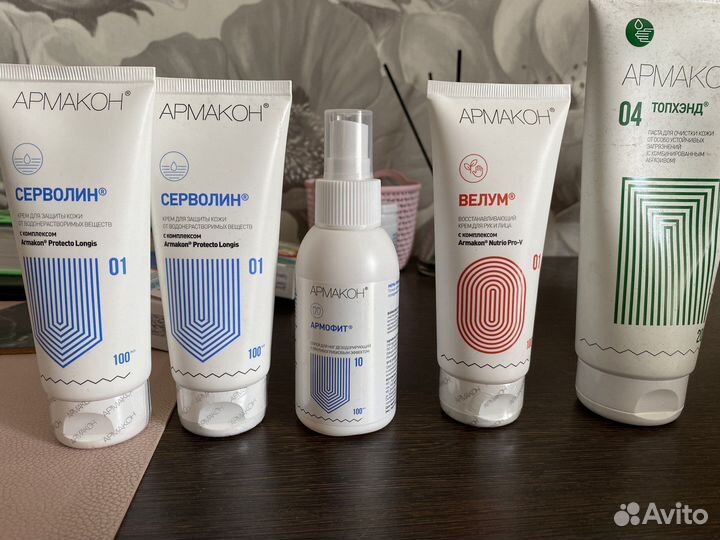 Крема и спреи для защиты и очистки кожи