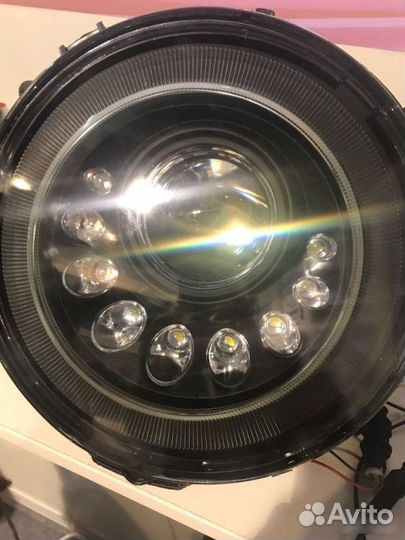 Фары на Гелик Mansory с бегающими кристаллами 2007