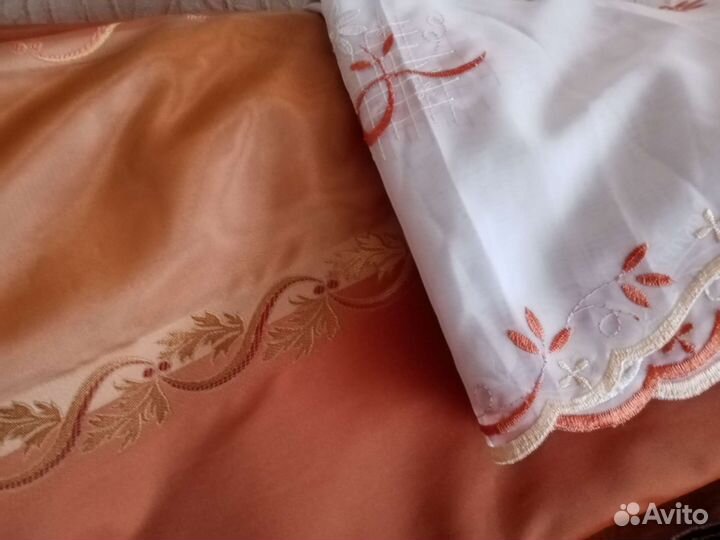 Шторы 2шт (Новые) +Тюль (б/у) см.объявление