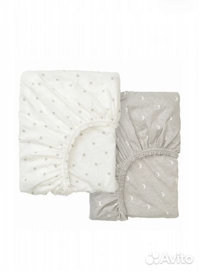 IKEA lenast, простыни на резинке, 60x120 см, 2 шт