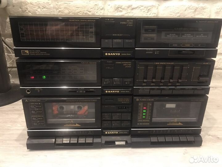 Sanyo ja6100 Усилитель Дека кассетная и тюнер