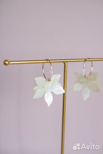 Серьги кольца