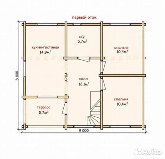 Дом из бруса под ключ