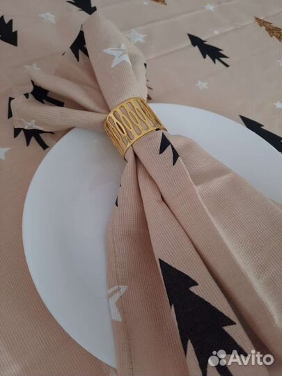 Скатерть, салфетки, кольца