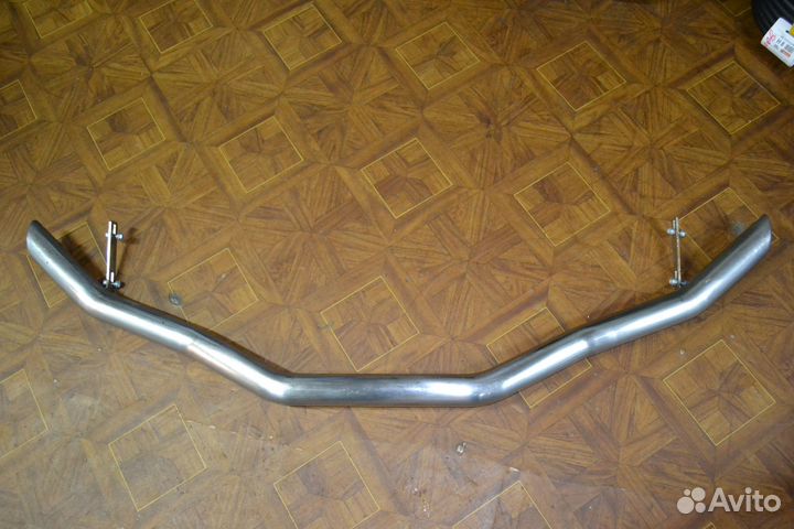 Защита переднего бампера Рено Сандеро 2