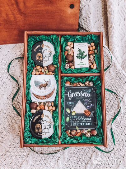 Подарок в деревянном боксе