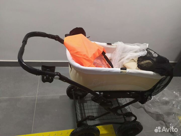 Б/у с 2020 г. Коляска 2 в 1 эко кожа классическая