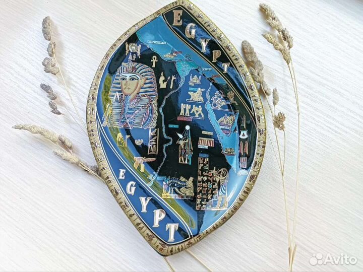 Тарелка декоративная настенная фарфор Египет
