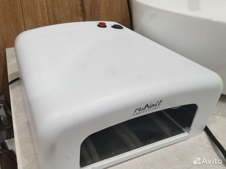 Уф лампа ruNail+фольга+подушка для маникюра