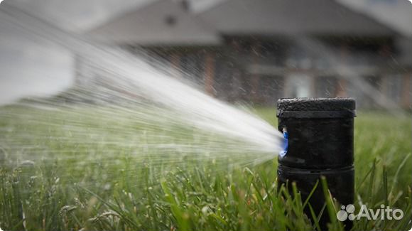 Автополив (Роторные дождеватель Hunter)
