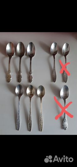 Чайные мельхиоровые ложки СССР