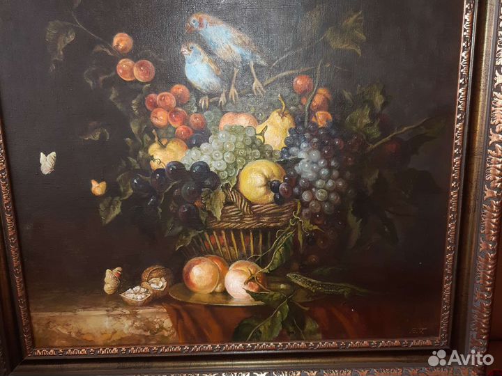 Картина холст, масло. Старинная. Антиквариат