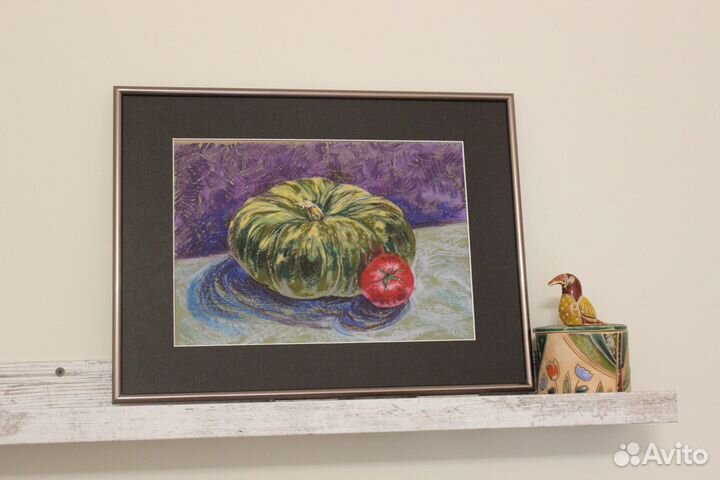 Картина сухой пастелью