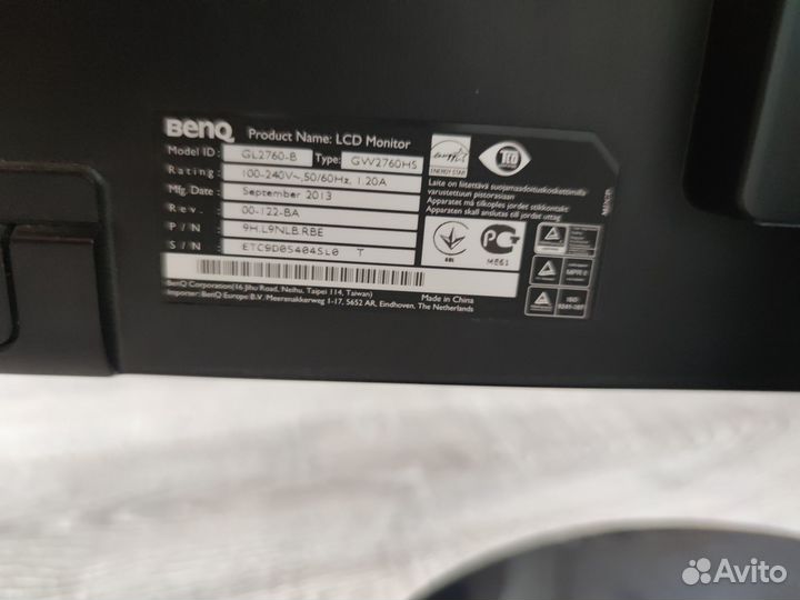 Монитор 27' Benq GW2760HS