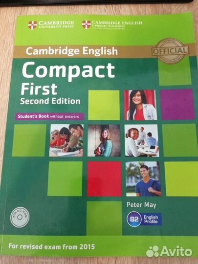 Учебник, тетрадь, диск для экзамена Cambridge B2