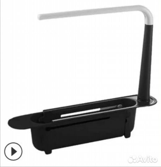 Органайзер на раковину кухня чёрный