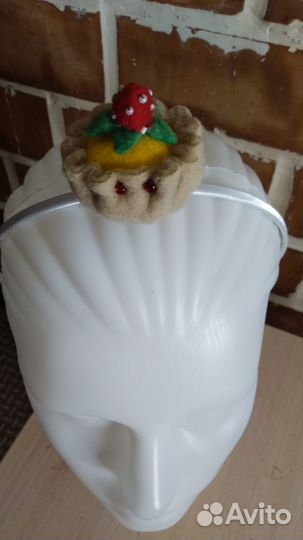 Ободок тортик, пирожное к карнавальному костюму