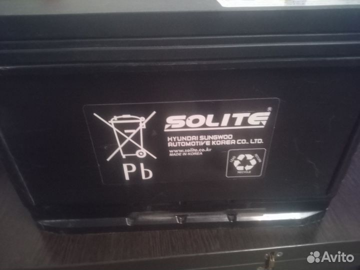 Аккумулятор бу солит 90 ач.обратная полярность