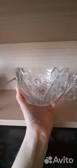 Ваза хрустальная