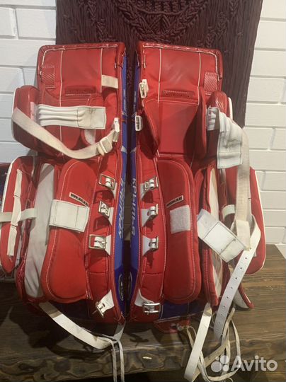 Вратарские щитки блин и ловушка Миклин детские