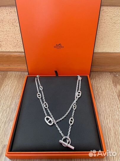 Серебряная цепь Hermes Farandole