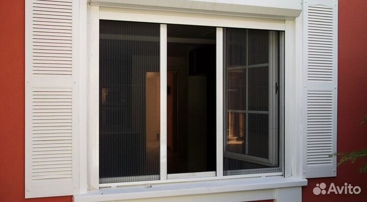 Москитные сетки плиссе на окна и двери