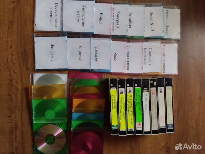 Видеокассеты и диски