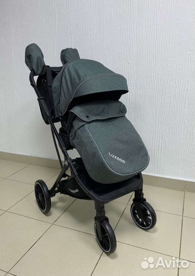 Коляска с рождения с перекидным блоком/ Luxmom