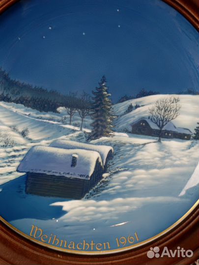 Тарелка настенная Rosenthal Рождество 1961 г