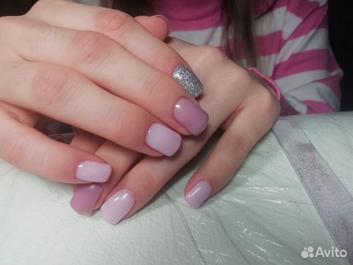 Наращивание ногтей, маникюр, педикюр