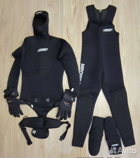 Гидрокостюм 7мм (полный комплект)