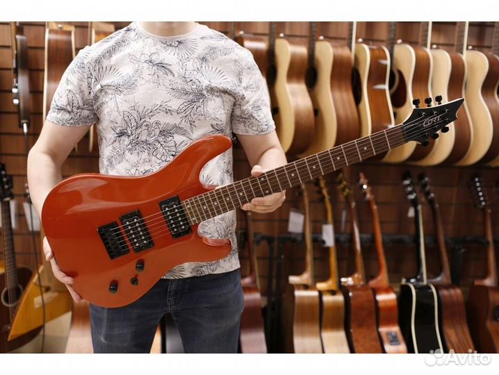 Cort KX100-IO красная электрогитара