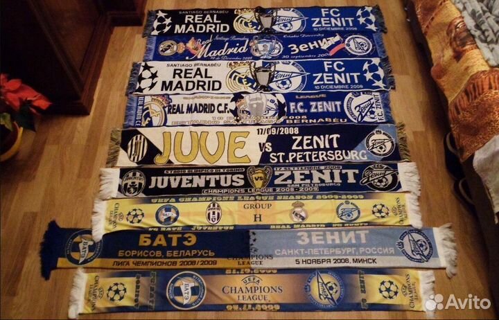 Матчевые шарфы фк Зенит Санкт-Петербург