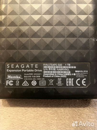 Внешний жёсткий диск 1 тб Seagate Expansion