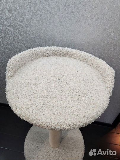 Когтеточка с лежанкой для крупных кошек с хлопк