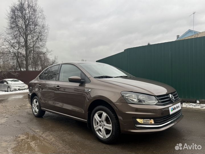 Volkswagen Polo 1.6 AT, 2016, 118 000 км