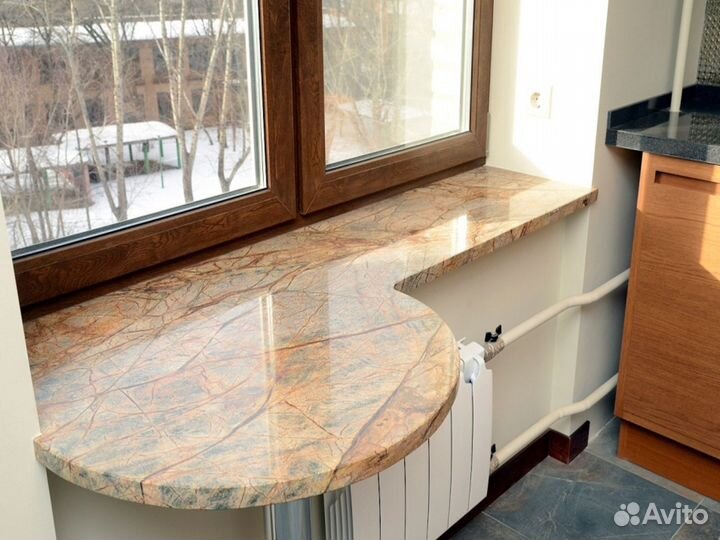 Мраморные подоконники, подоконник столешница