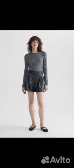 Кожаные шорты lime