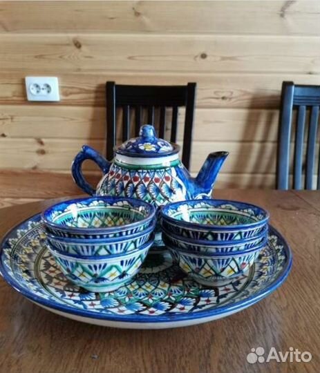 Набор чайный 9 предметов Риштанская Керамика