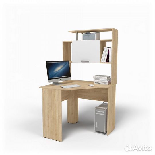 Компьютерный стол угловой со шкафами