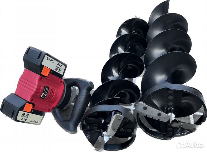 Аккмуляторный Ледобур со Шнеком